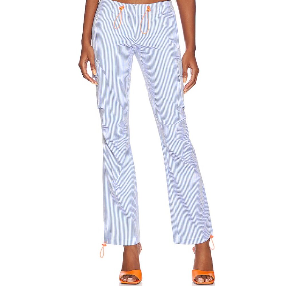 Miao Pin Stripe Cargo Pants Size XS
